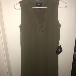 Olive green dress with tags